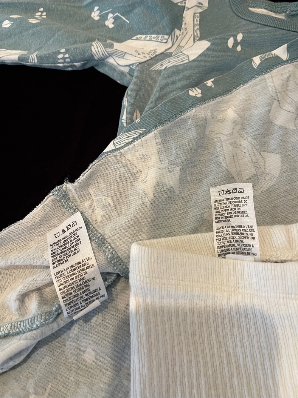 Tea Collection Teal, Fox Print Top with Cream Leggings - Picture 3 of 5